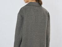 Однобортный жакет, Коричневый