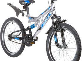 Детский велосипед Novatrack Shark 20, год 2020, цвет Серый