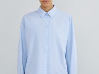 Рубашка из хлопка оксфорд, Голубой