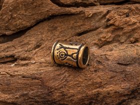 Бусина для темляка с Солнечными человечками, бронза