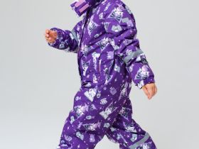 Комбинезон текстильный с полиуретановым покрытием для девочек