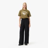 Женские высокие прямые брюки Lacoste свободного кроя