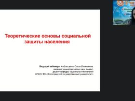 Международный вебинар "Теоретические основы социальной защиты населения"