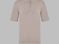 Легкий джемпер-поло прямого кроя