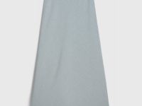 Юбка макси из поливискозы, Серый