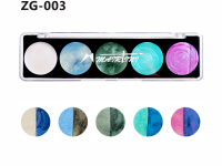 Набор акварели Mairtini "Metallic Pearlescent" 5 перламутровых цветов (Polarized Color), палетка