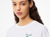Женская футболка Lacoste из хлопка
