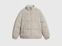 Утеплённая куртка с воротником-стойкой, Бежевый