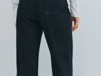 Джинсы клёш с высокой посадкой, Синий