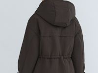 Куртка-парка с капюшоном, Коричневый