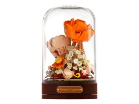 JK2673 Конструктор Бежевые цветы в колбе