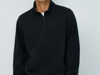 Лёгкая куртка с воротником-стойкой, Черный