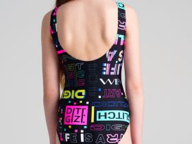 Купальник трикотажный для девочек