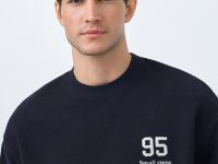 Свитшот с вышивкой, Синий