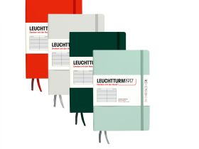 Блокнот в линейку Leuchtturm1917 "Natural Colors" 14,5x21 см 125 л, твердая обложка, цвет: Зеленый