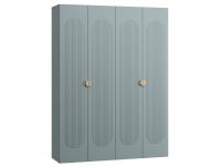 Распашной шкаф Луми 4-181x242 Серо-зеленый