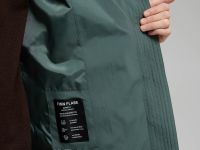 Утепленное стеганое пальто с капюшоном