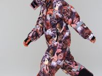 Комбинезон текстильный с полиуретановым покрытием для девочек