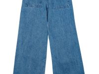 Брюки текстильные джинсовые для девочек
