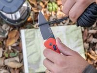 Полуавтоматический складной нож SOG Aegis Mk3 Red Indigo, сталь D2, рукоять термопластик GRN, красный