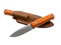 Нож LionSteel B40 GOR, сталь Sleipner, рукоять G10, оранжевый