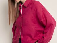 Жакет с добавлением льна и отложным воротником