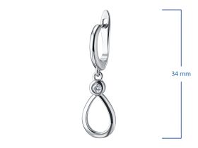 Серьги из серебра э0612сг09172100