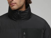 Стеганый пуховик с натуральным пухом