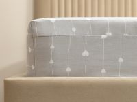 Простыня на резинке Серая романтика