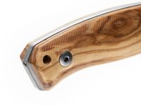 Нож с фиксированным клинком LionSteel M2M, сталь M390, рукоять оливковое дерево