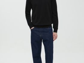 Базовый джемпер из хлопка прямого кроя