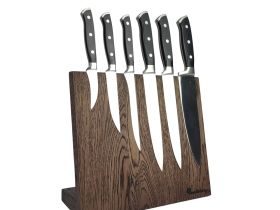 Подставка для ножей магнитная Woodinhome KS002XSOB, дуб, коричневый