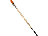 Кисть синтетика №36 плоская Живописные кисти "1229" длинная ручка с черным кончиком