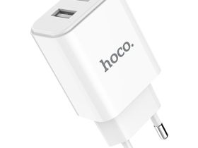 Сетевое зарядное устройство Hoco (C62A) Victoria 2хUSB PD 10W (белый)