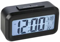 Часы-будильник Homestar HS-0110 с метеостанцией (черный)