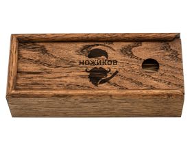 Подарочная коробка для  складных ножей, дуб