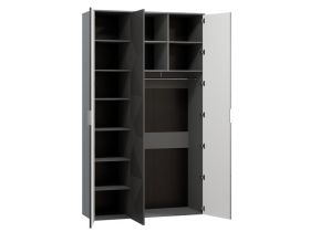 Распашной шкаф Шелтон 3-137x240 Графитовый
