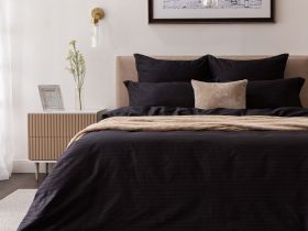 Постельное белье Black страйп-сатин I