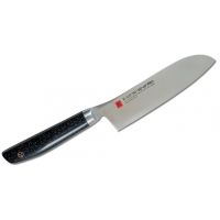 Нож кухонный Сантоку Kasumi VG-10 Pro 18 см, сталь VG-10, рукоять искусственный мрамор