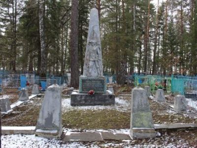 Братская могила десяти партизан из отряда П.Е. Щетинкина, расстрелянных в апреле 1919 года