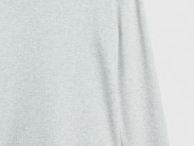 Лонгслив в рубчик, Серый