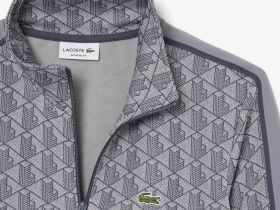 Мужская жаккардовая толстовка Lacoste PARIS с монограммой