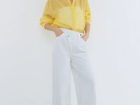 Рубашка из лиоцелла, Желтый