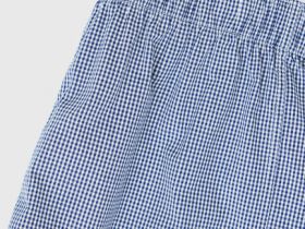 Текстильные боксеры в мелкую клетку, Голубой