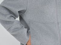 Бомбер из пальтовой ткани, Серый