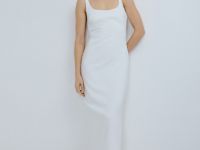 Платье миди, Белый