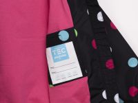 Куртка текстильная с полиуретановым покрытием для девочек (ветровка)