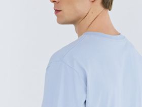 Футболка с принтом, Голубой