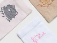 Носки для девочек, 3 пары, Мультицвет