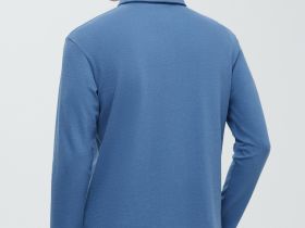 Поло с длинным рукавом из хлопка